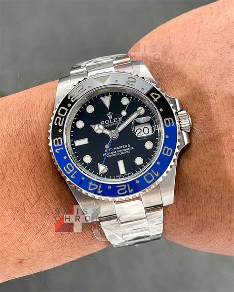 rolex gmt batman super clone|wearing rolex batman gmt.